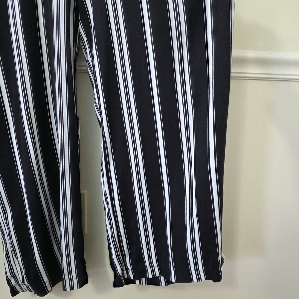 Wild Fable Wide Leg Striped Jumpsuit Sz M‎ Suspender Overall Twee Whimsy Boho - Picture 4 of 14